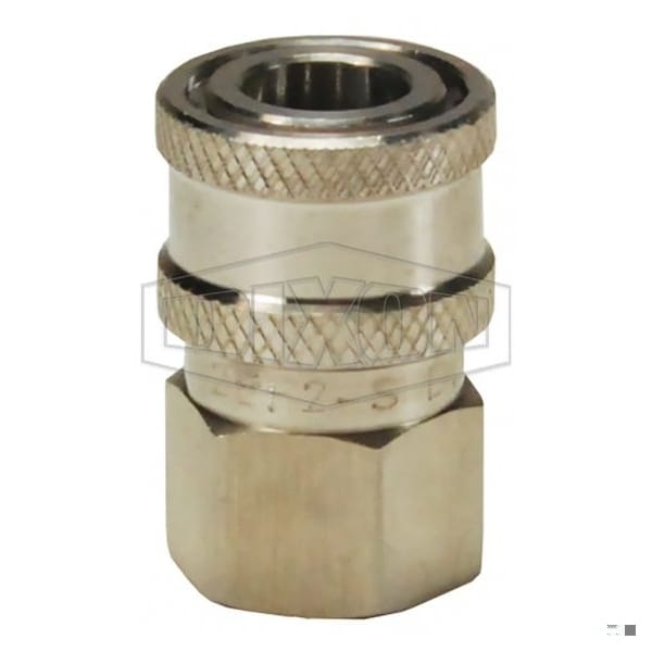 E Series Straight Through Hydraulic Coupler, 2 in x 2-11-1/2 Nominal, 303 SS Body/Buna-N Seal